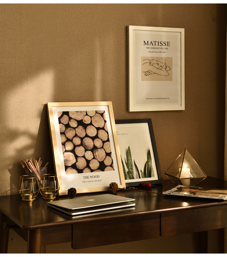 High-Quality A3 A4 Poster Frame Photo Frame with Engineered Wood Frame and Polished Glass Cover - Horizontal and Vertical Formats for Wall with Built-in Hanging Hardware Manufacturers, Supplier