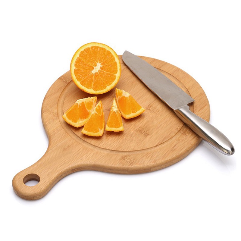 OEM Home Kitchen Round Wooden Pizza Tray With Handle Rustic Wooden Crafts Gifts Pricelist, Product