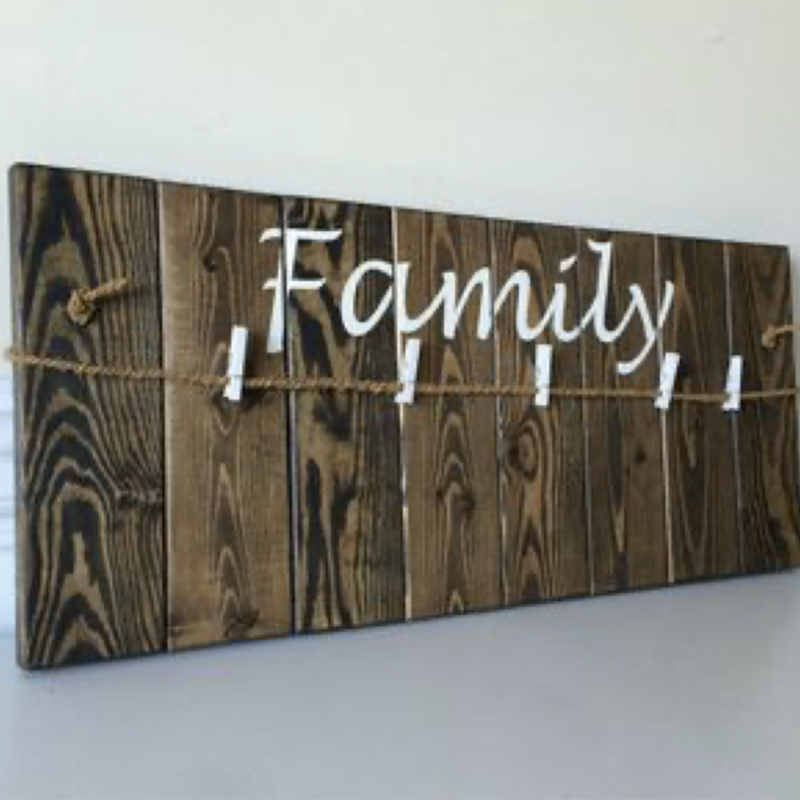OEM Photo Holder Sign Rustic Picture Holder Clipboard Wood Decoration Manufacturers, Quotes