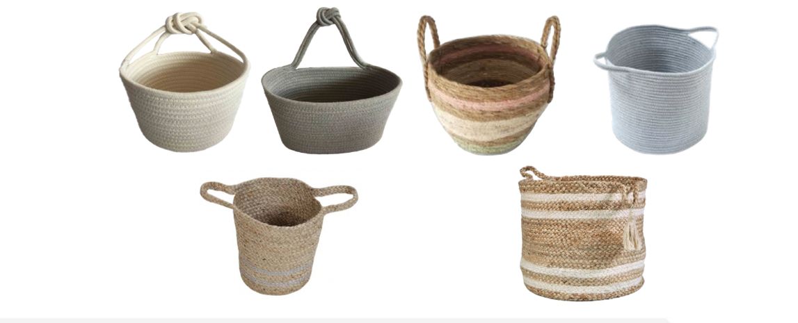 Woven handle basket 1