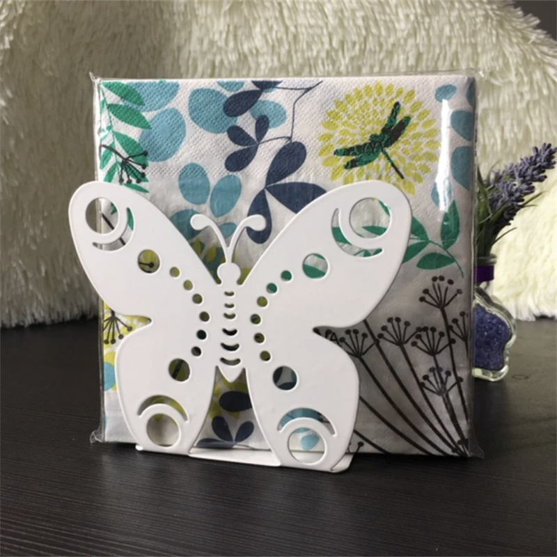 Custom Antique Freestanding Butterfly Shape Napkin Holder For Table Kitchen Pricelist, Quotes