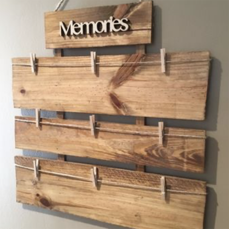 OEM Photo Holder Sign Rustic Picture Holder Clipboard Wood Decoration Manufacturers, Quotes