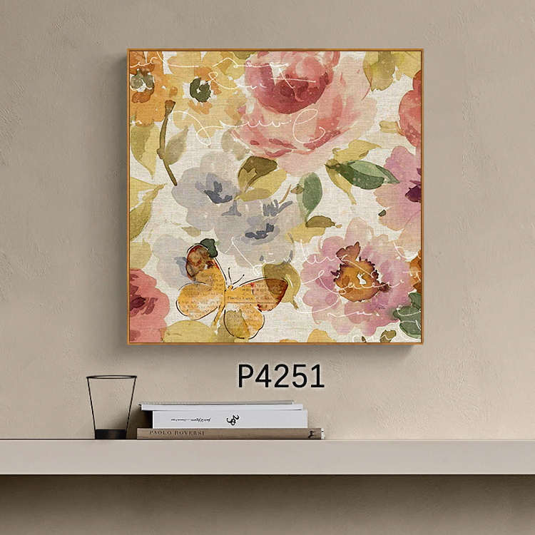 OEM Painting and Designing Trendy Flower Market Posters Wall Art Decor for Home Hotel Supplier, Pricelist