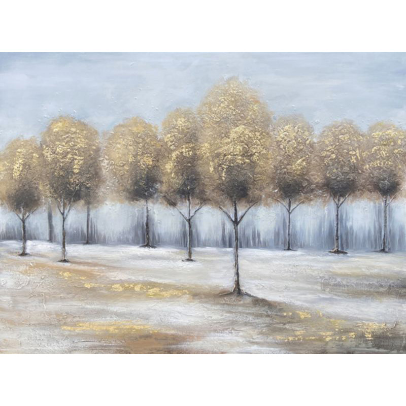Custom Abstract Colorful Tree Painting Prints And Posters On Canvas Modern Landscape Wall Art Picture Manufacturer, Pricelist