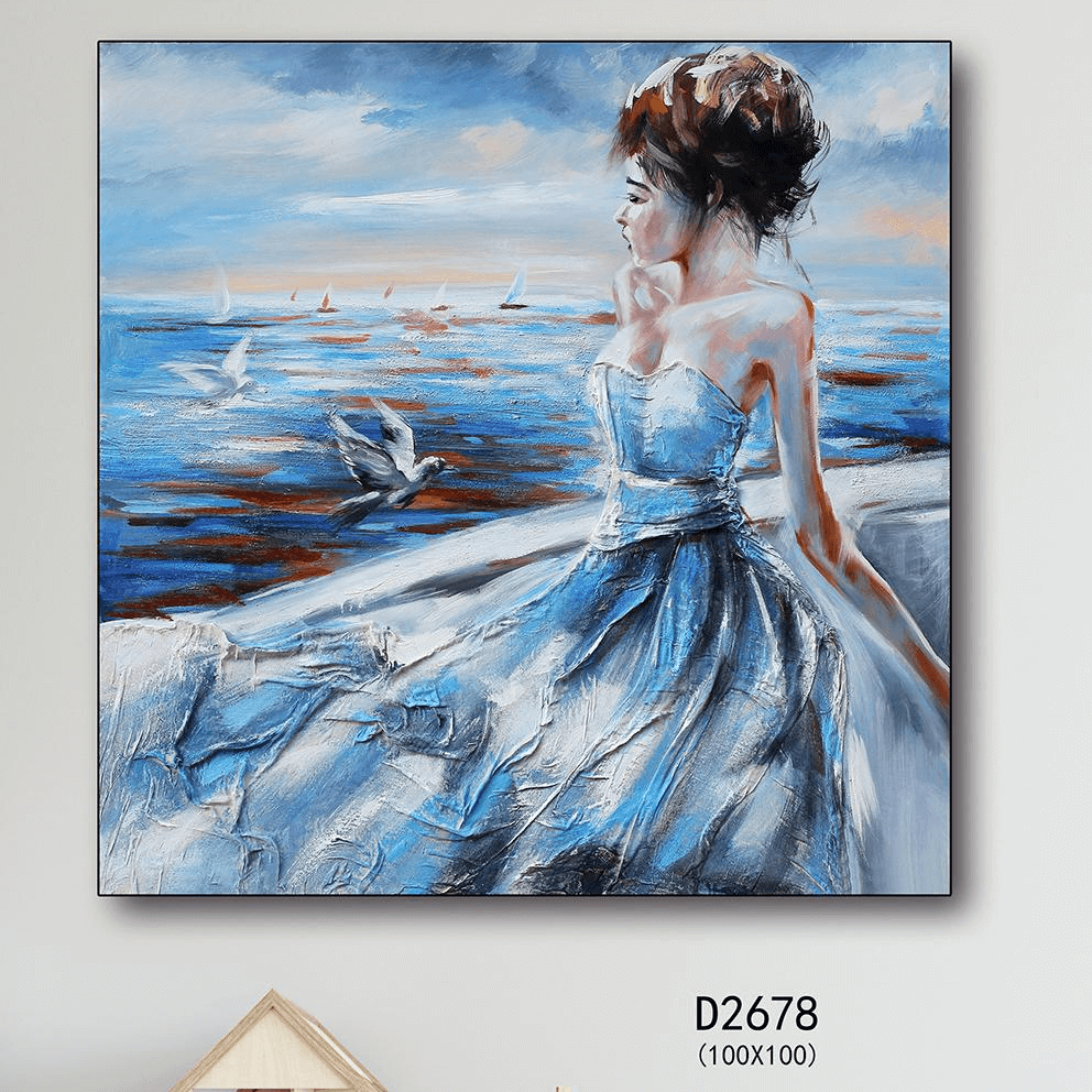 High-Quality Canvas Art Hand Painting Poster Modern Art Dancing Girls Ballet Girls Women Manufacturer, Product