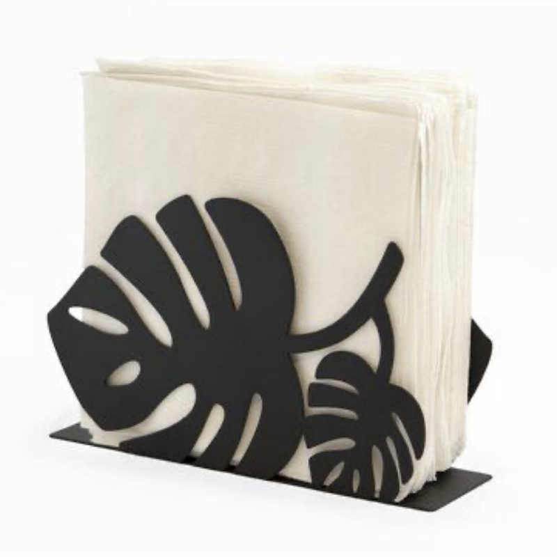OEM Bavou Breeze Leaf Napkin Holder, Metalin Black, Green, White Color Suppliers, Quotes