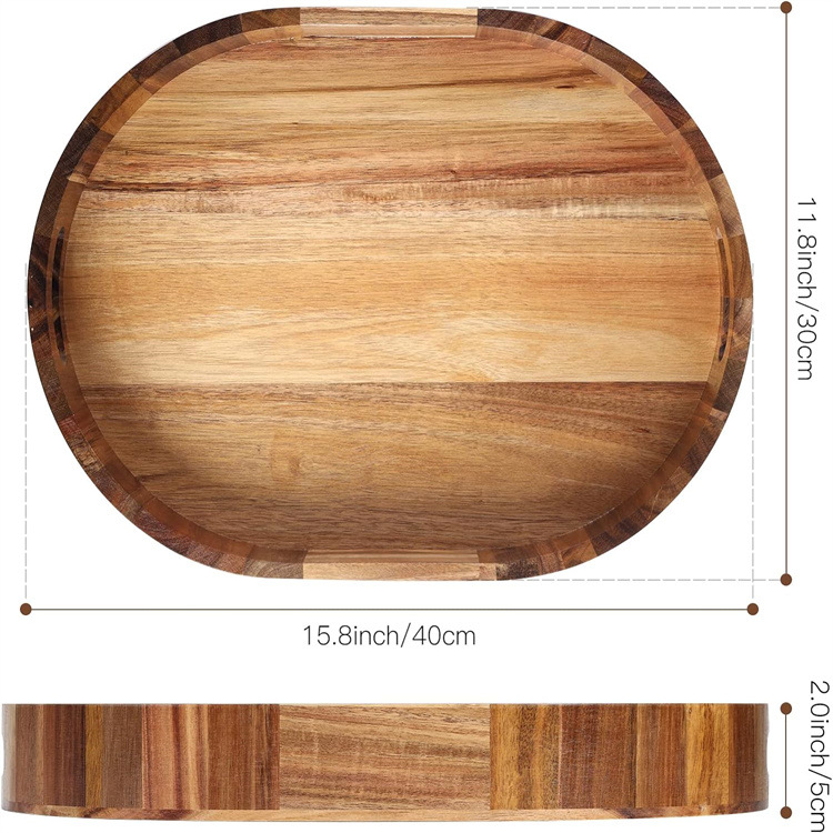 High-Quality Home Decor Wooden Candle Coffee and Tea Tray for Dining Table Supplier, Pricelist