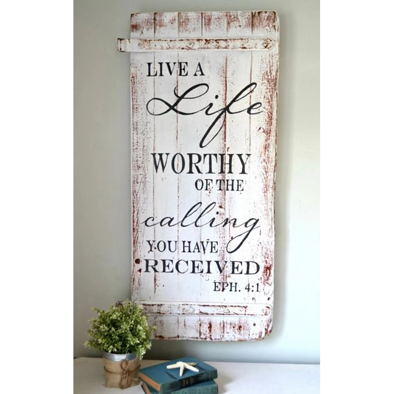 Famous Country Art Decorative Slatted Pallet Wood Wall Sign Plaque  Quotes, Products