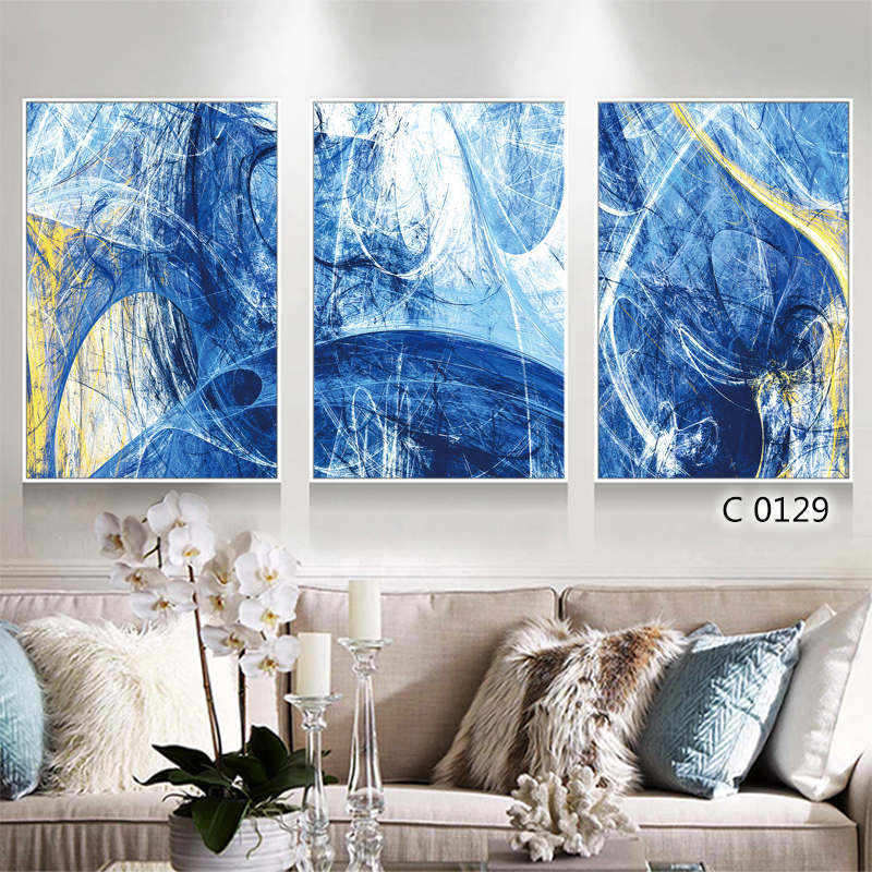 Custom Modern abstraction Canvas Art Set of 3 Wall Art Wall Decorative Manufacturer, Product
