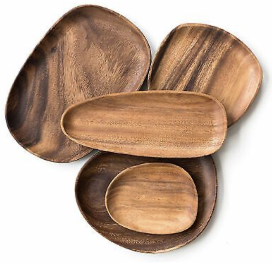 High-Quality Durable Acacia Wood Dried Fruit Tray Pastries Plate Service Tray Manufacturer, Supplier