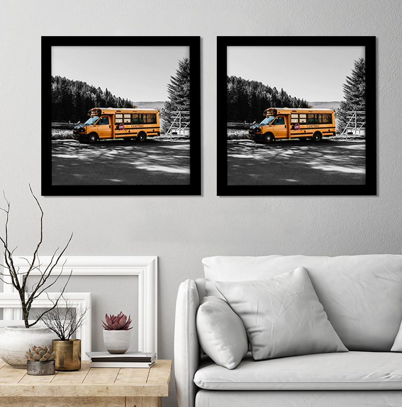 OEM Manufacturer Amazon Solid Wood Picture Frame Square 10*10 inch Tabletop Certificate Frame Hanging Wall Black Picture Frame Quotes, Product