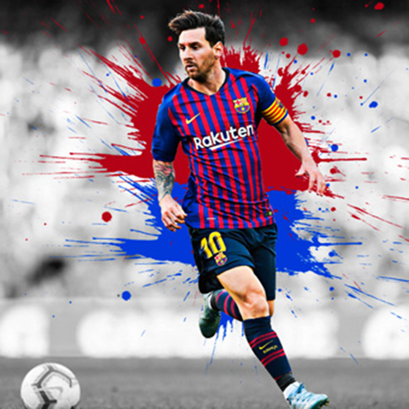 High-Quality Football Star King Messi Poster Print Canvas Painting Manufacturers, Supplier