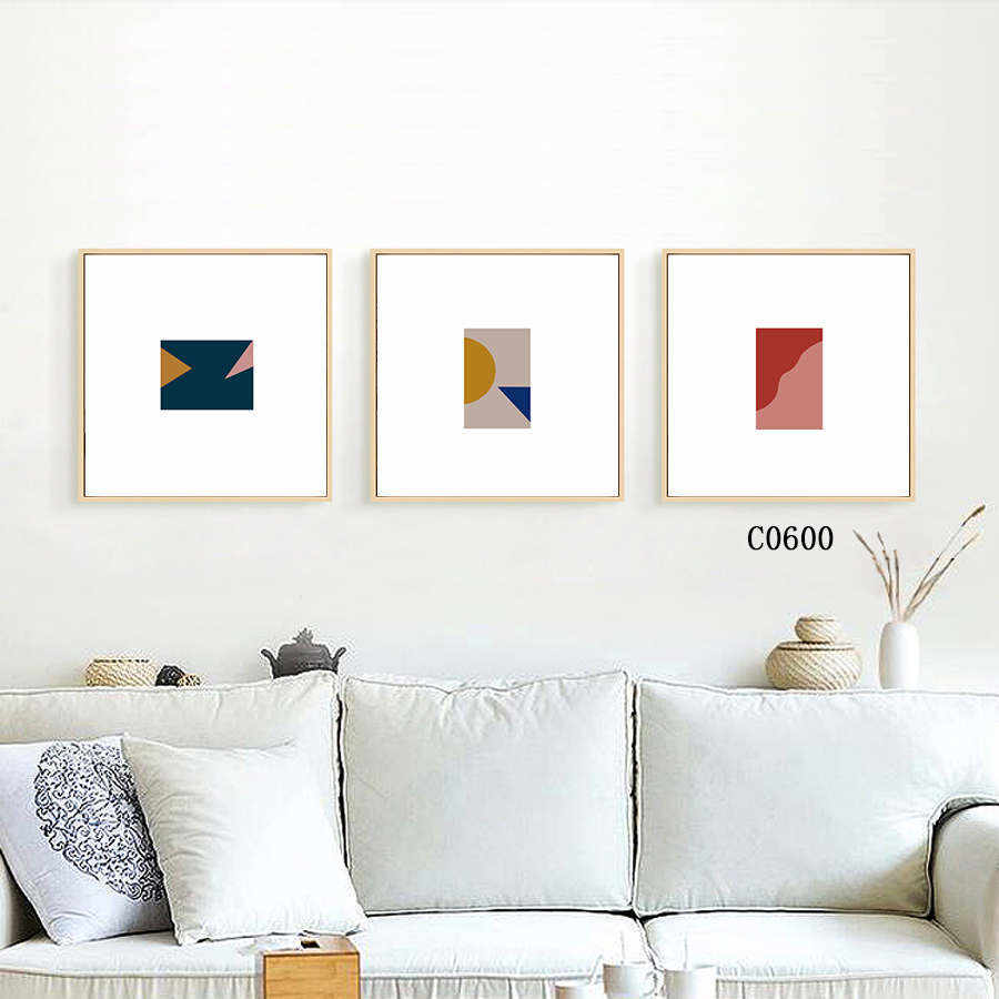 Custom Framed Prints Canvas Art Set 11X14 ,16X20 Geometric Modern Wall Decor Pricelist, Products