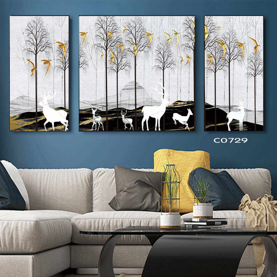 Custom Modern Art City Flower Canvas Painting Trend Wall Art 12X12 11X14 Size Product, Products