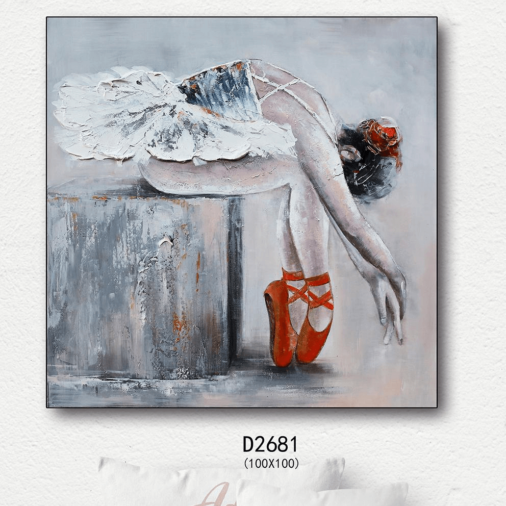 High-Quality Canvas Art Hand Painting Poster Modern Art Dancing Girls Ballet Girls Women Manufacturer, Product