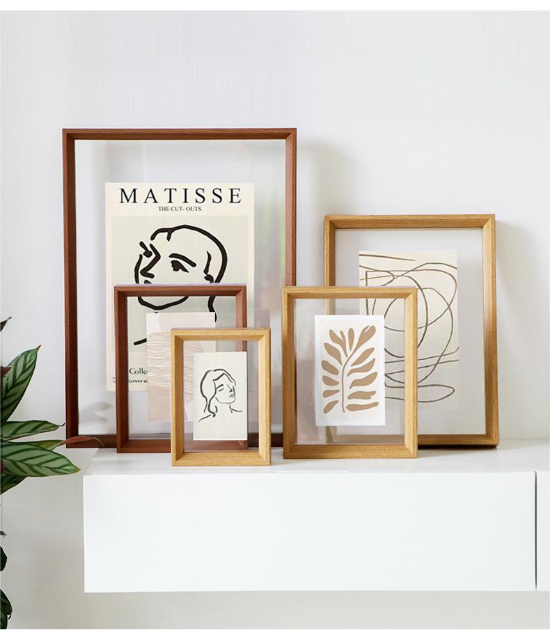 Famous Double Glass Photo Frame Tabletop Frame Wall Frame for Display Specimen Manufacturer, Product
