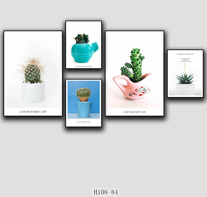 OEM Beatiful flower wall decorative design picture frame five pieces combination Suppliers, Pricelist