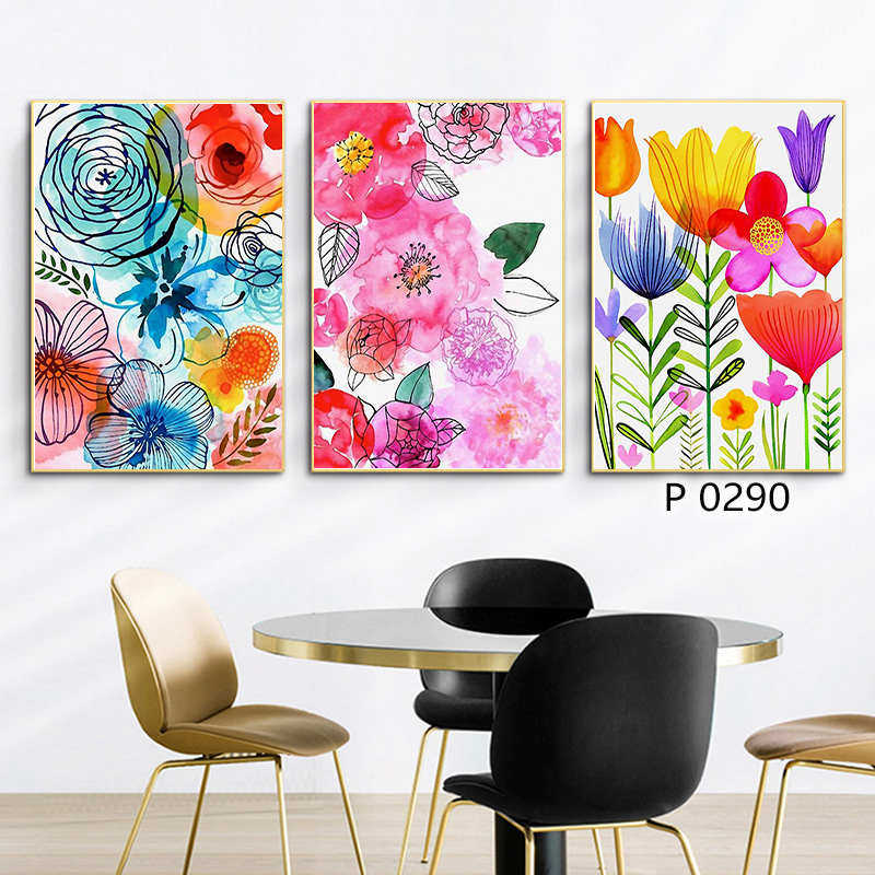 Famous Modern Art City Flower Market Canvas Painting Blossom Art  Supplier, Pricelist
