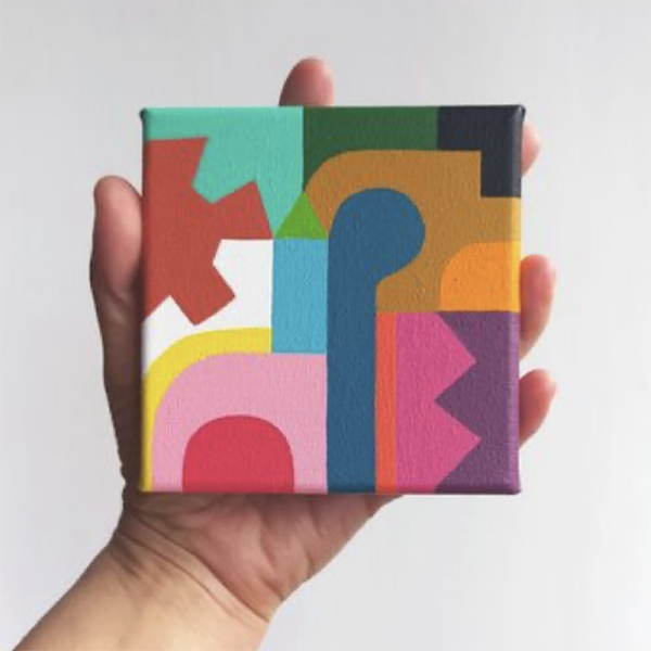 Geometric Painting Detail 2