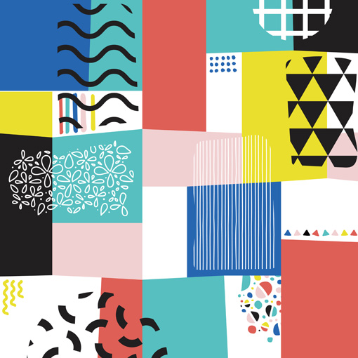 Custom Geometric painting large-scale decorative wall painting Supplier, Product