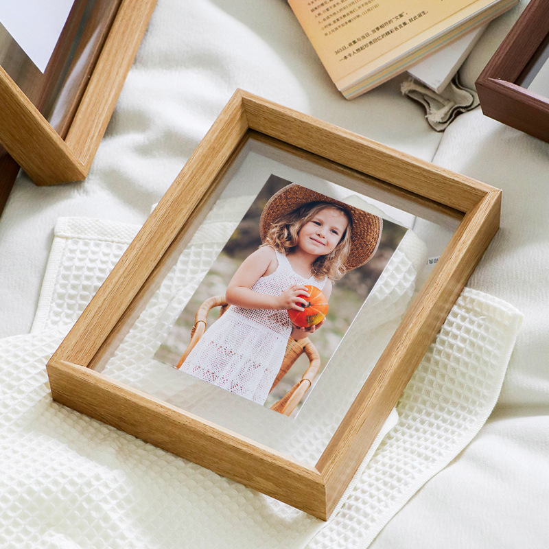 Famous Double Glass Photo Frame Tabletop Frame Wall Frame for Display Specimen Manufacturer, Product