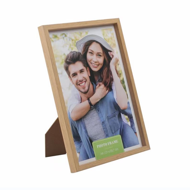 OEM Modern Tabletop Solid Wood Photo Frame Simple Style Black White Nature Color Quotes, Product