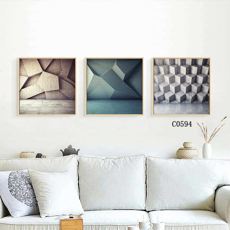Custom Framed Prints Canvas Art Set 11X14 ,16X20 Geometric Modern Wall Decor Pricelist, Products