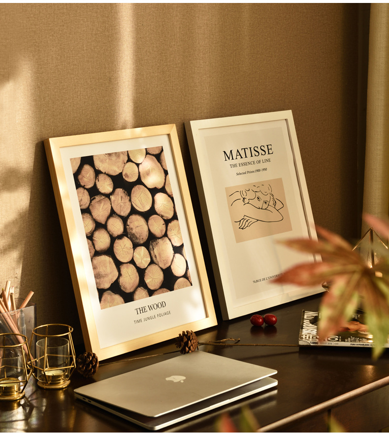 High-Quality A3 A4 Poster Frame Photo Frame with Engineered Wood Frame and Polished Glass Cover - Horizontal and Vertical Formats for Wall with Built-in Hanging Hardware Manufacturers, Supplier