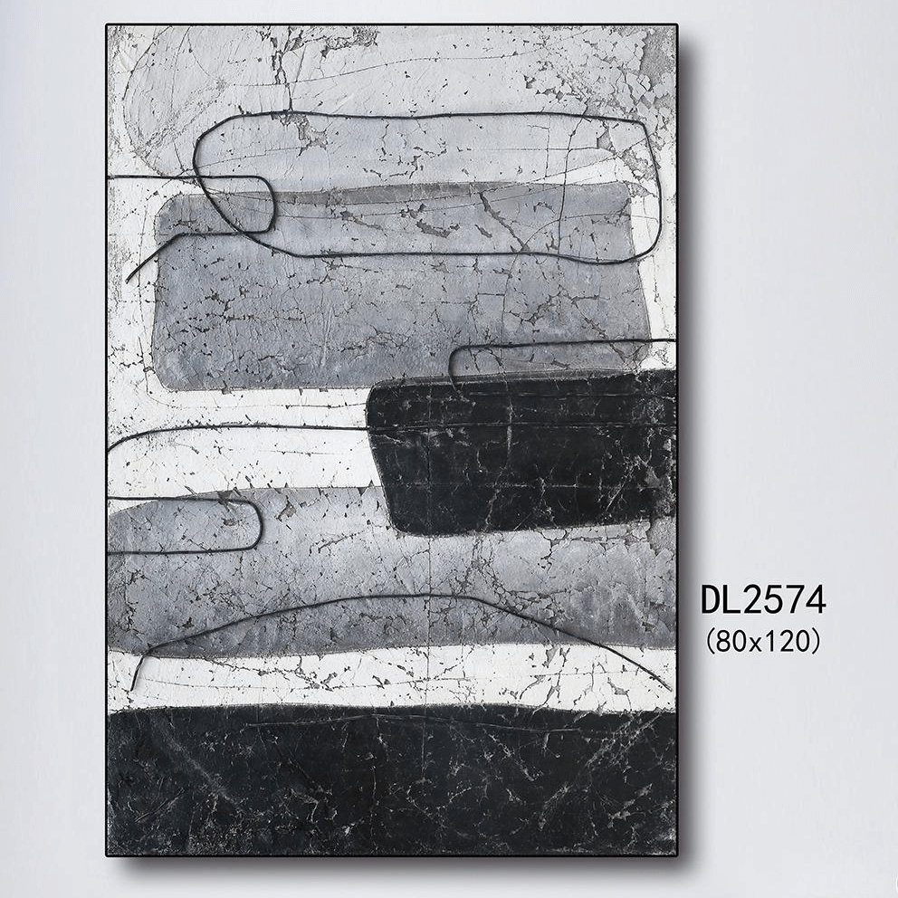 Custom Factory Cheap Price Customized Black and White Abstracts Canvas Art Suppliers, Product