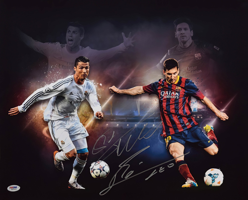 Custom Cristiano Ronaldo and Lionel Messi  Bedroom Inspirational Football Star Poster Canvas Art 16in x24inches  Suppliers, Quotes