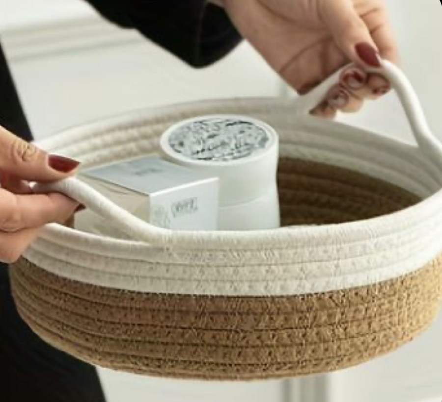 Famous Set of 5 Cotton Rope Storage Boxes Stylish Handwoven Desktop Storage Solution  Suppliers, Pricelist