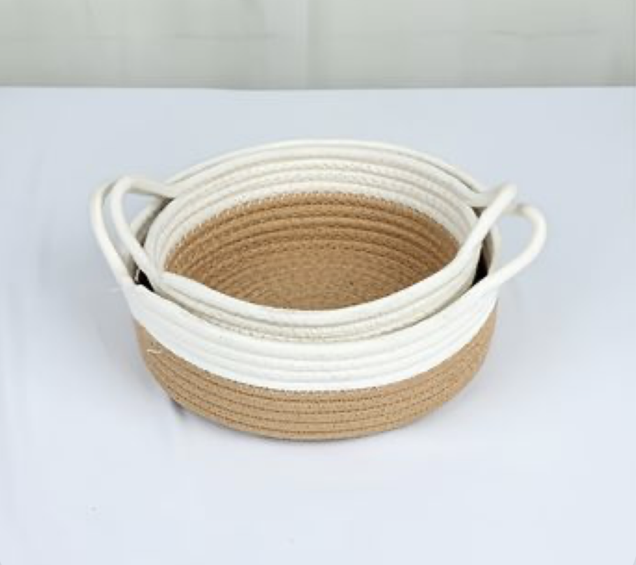 Famous Set of 5 Cotton Rope Storage Boxes Stylish Handwoven Desktop Storage Solution  Suppliers, Pricelist