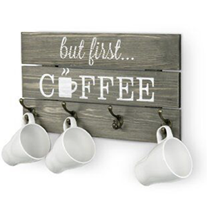Famous Kitchen Cabinet Coffee Cup Storage Rack Brown White Gray Distressed Wall Accents Cup Holder Storage Box Suppliers, Quotes