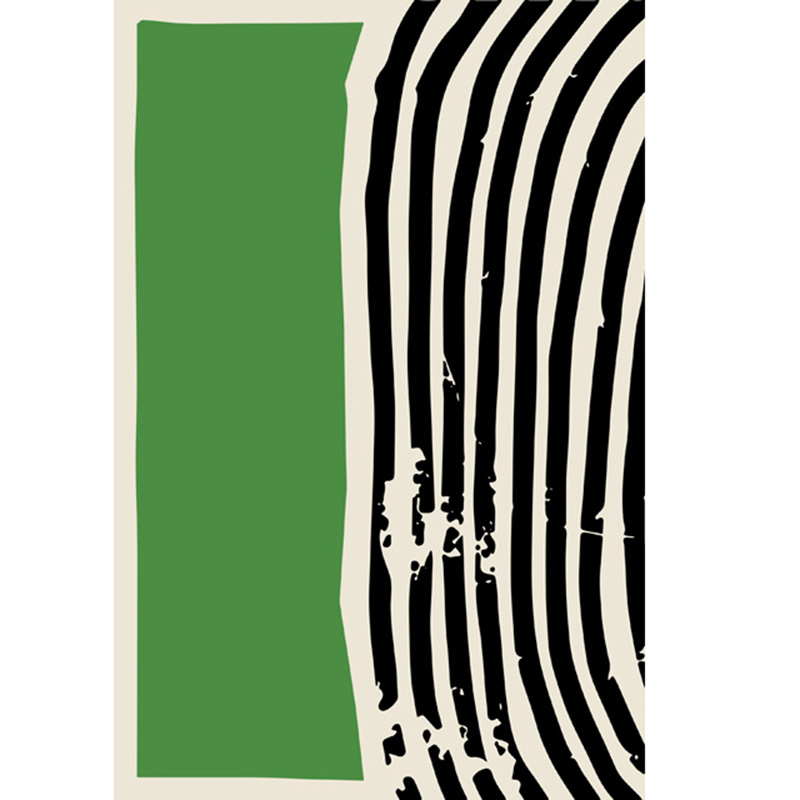 Custom Single or Set Green Abstraction Geometric Wall Framed Home Decoration Manufacturer, Product