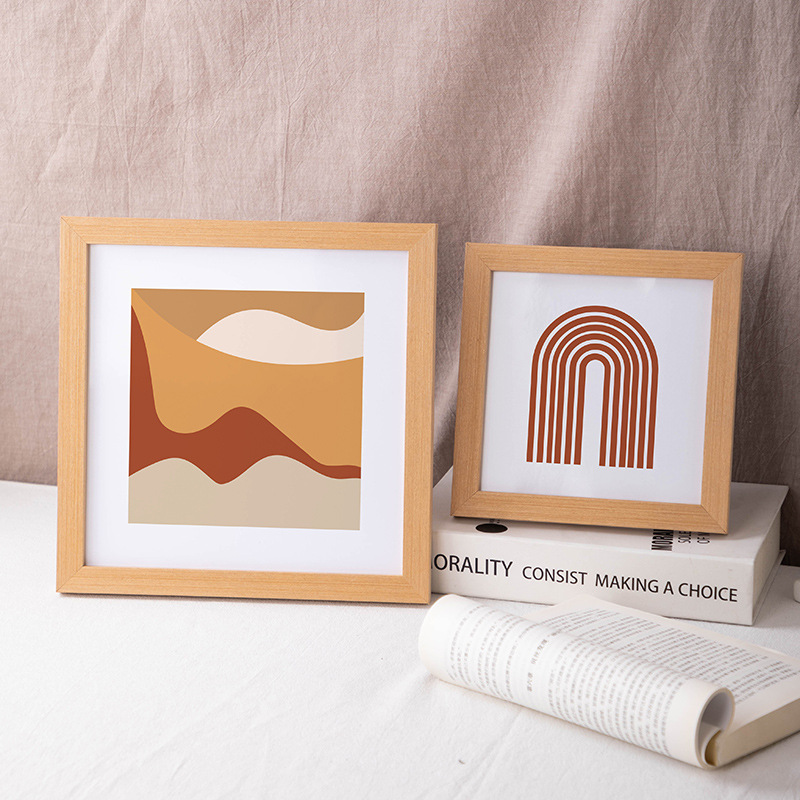 Custom Creative Simple 10x10 Square Wooden Picture Frame Wall Decor Manufacturer, Quotes
