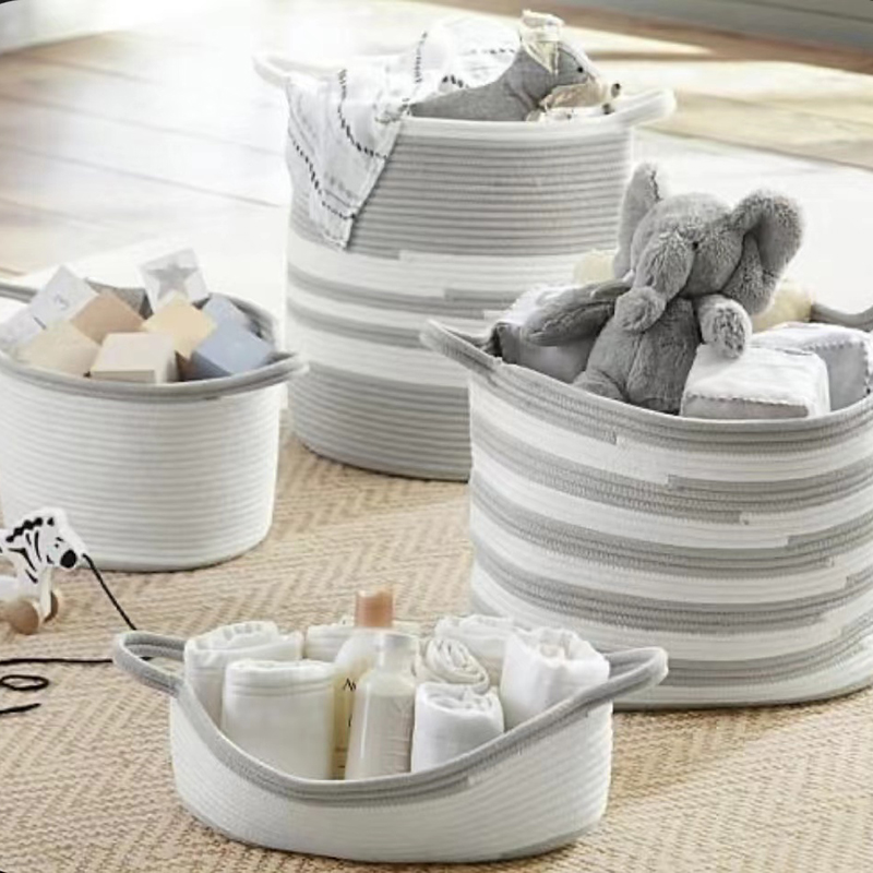 OEM Cotton Linen Modern Baskets for Storage and Decorative Manufacturer, Suppliers