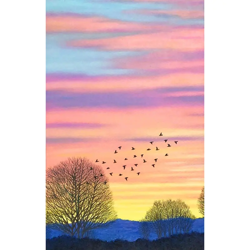 Living room bedroom wall decor painted abstract canvas art