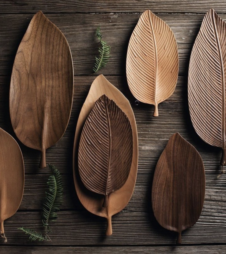 Leaf Wood Tray 2