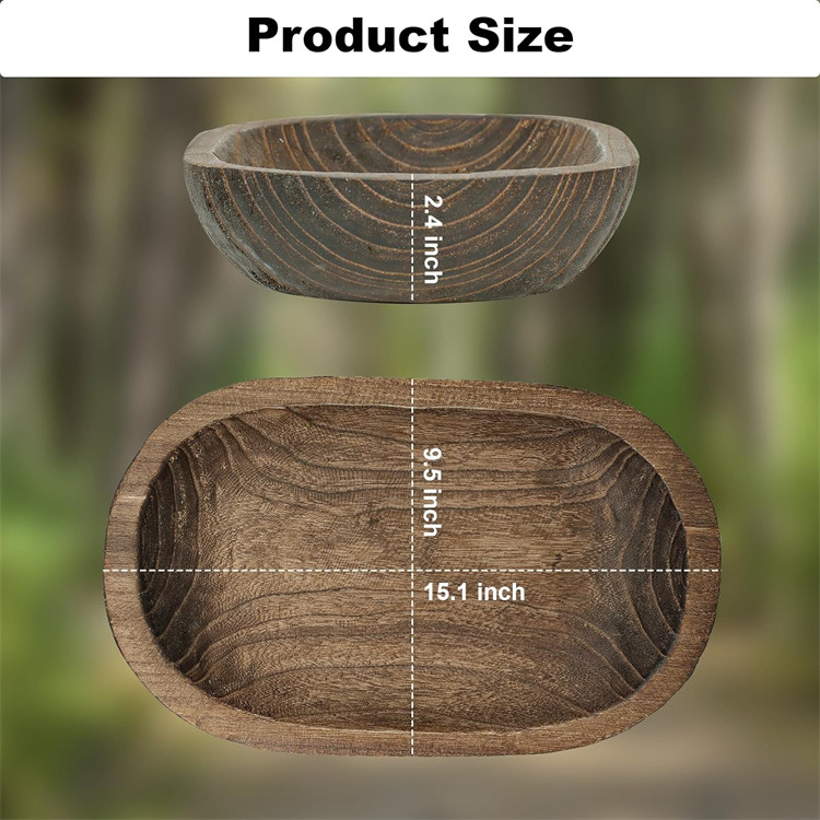Custom Home kitchen wooden display plate Paulownia Bowls and Trays for Dining and Storage Suppliers, Pricelist