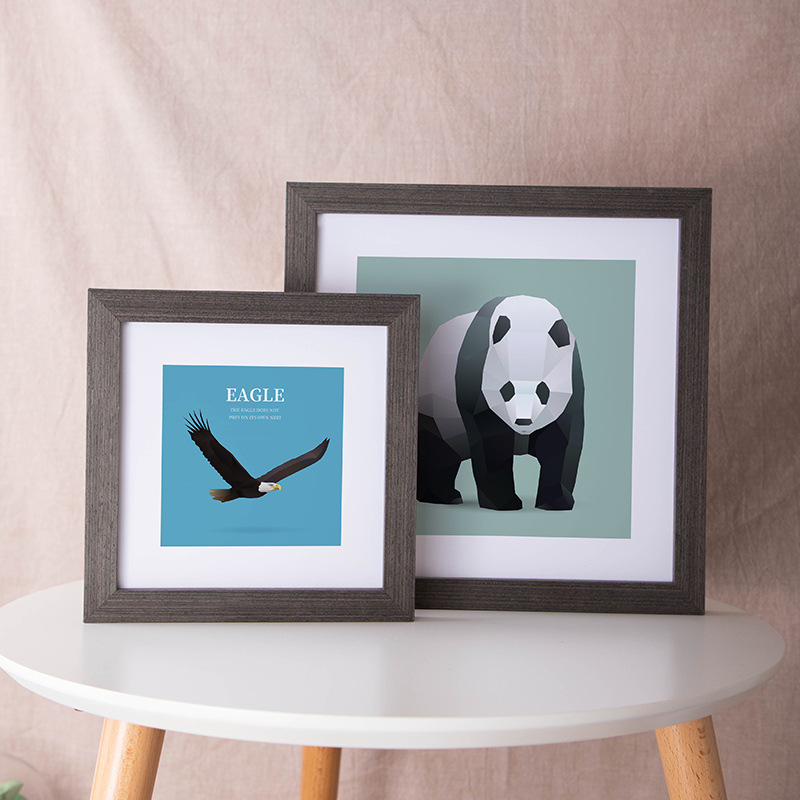 Custom Creative Simple 10x10 Square Wooden Picture Frame Wall Decor Manufacturer, Quotes