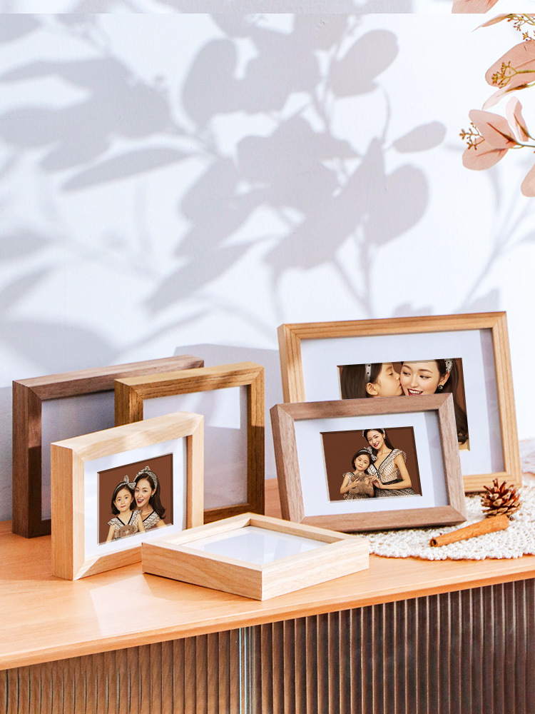 Famous 4X6” 5X7” 8X10” Solid Wood Tabletop Photo Frame A4 Picture Frame to Make Photo Frame Hanging Wall Wedding Photos Gallery Frame Product, Products