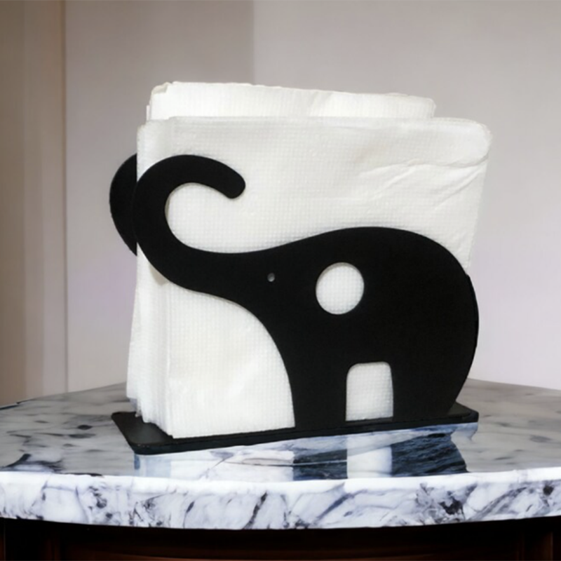 Custom Shape Design Metal Napkin Holder Laser Cut Bend Metal  Napkin Holder for Kitchen Dining Table Decorative