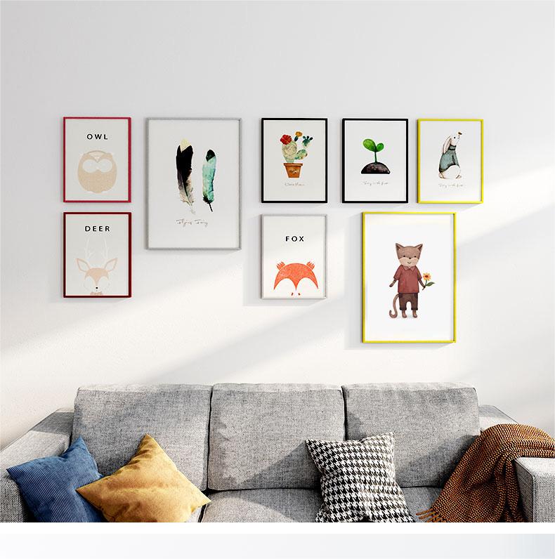 Custom Nordic Narrow Metal Aluminum A4 A3 A2 Size Poster Frame Picture Frame Certification Frame Manufacturers, Products
