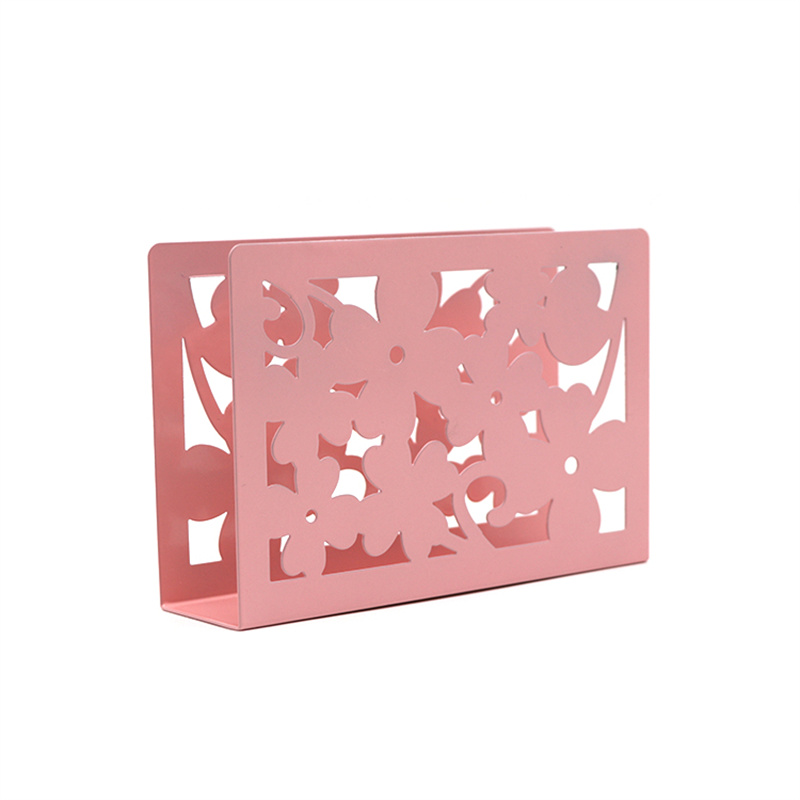 Famous Home Basics flower metal Tabletop Tissue Paper Holder Metal Dinner Napkin Holder with flower Manufacturer, Products