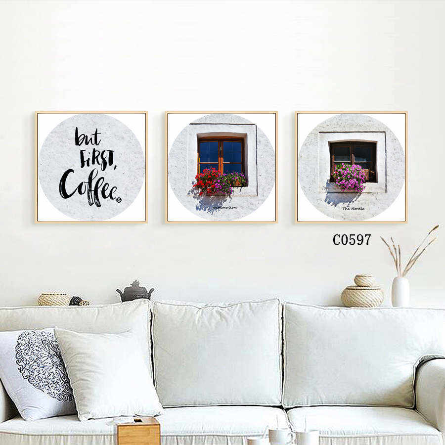 Custom Modern Art City Flower Canvas Painting Trend Wall Art 12X12 11X14 Size Product, Products