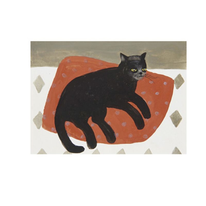 Custom Mid Century Modern Cats Home Wall Decoration Boho Cat Oil Painting Prints  Suppliers, Pricelist