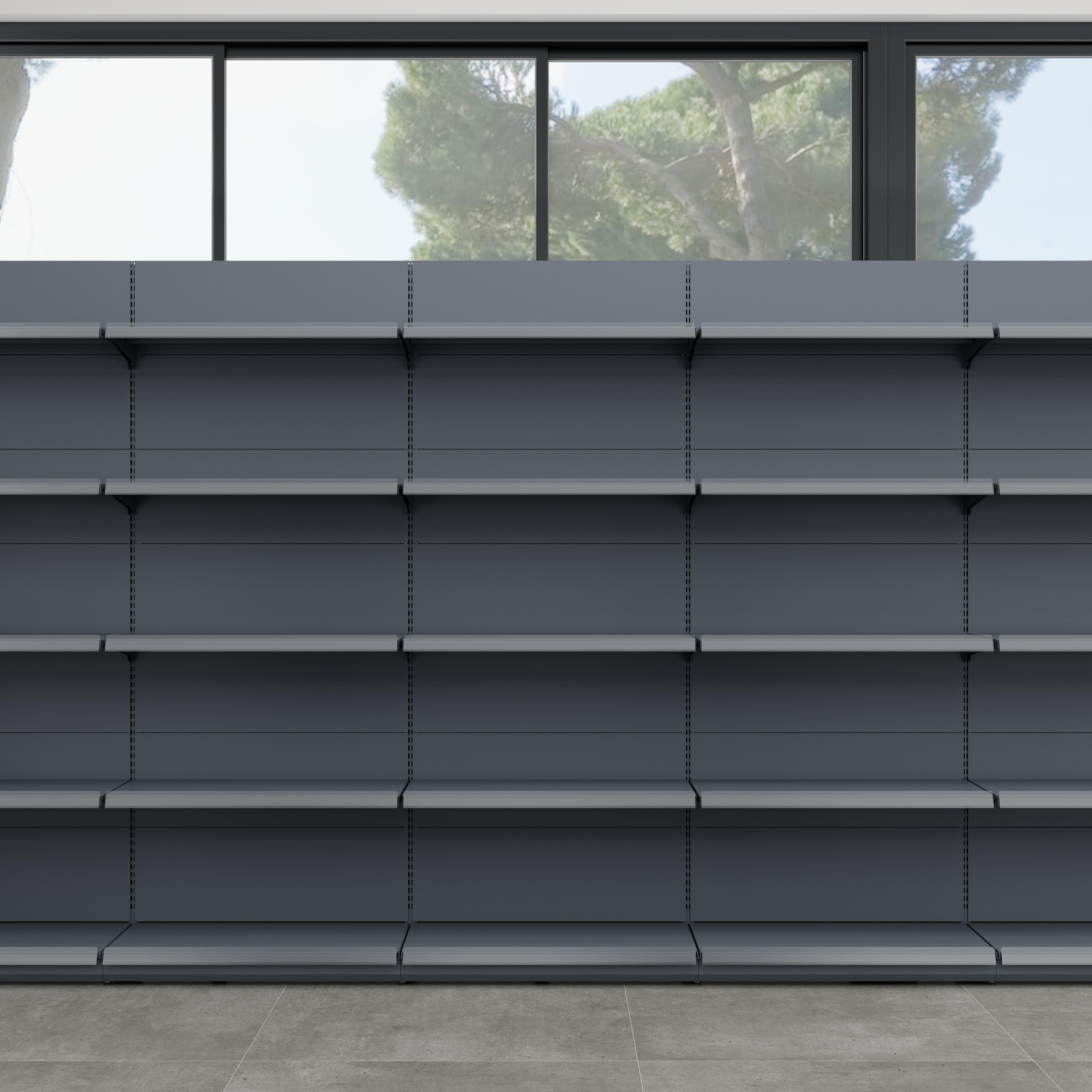 Supermarket Double-sided Heavy Duty & Light Duty Freestanding Grocery Shelves Metal Rack Display