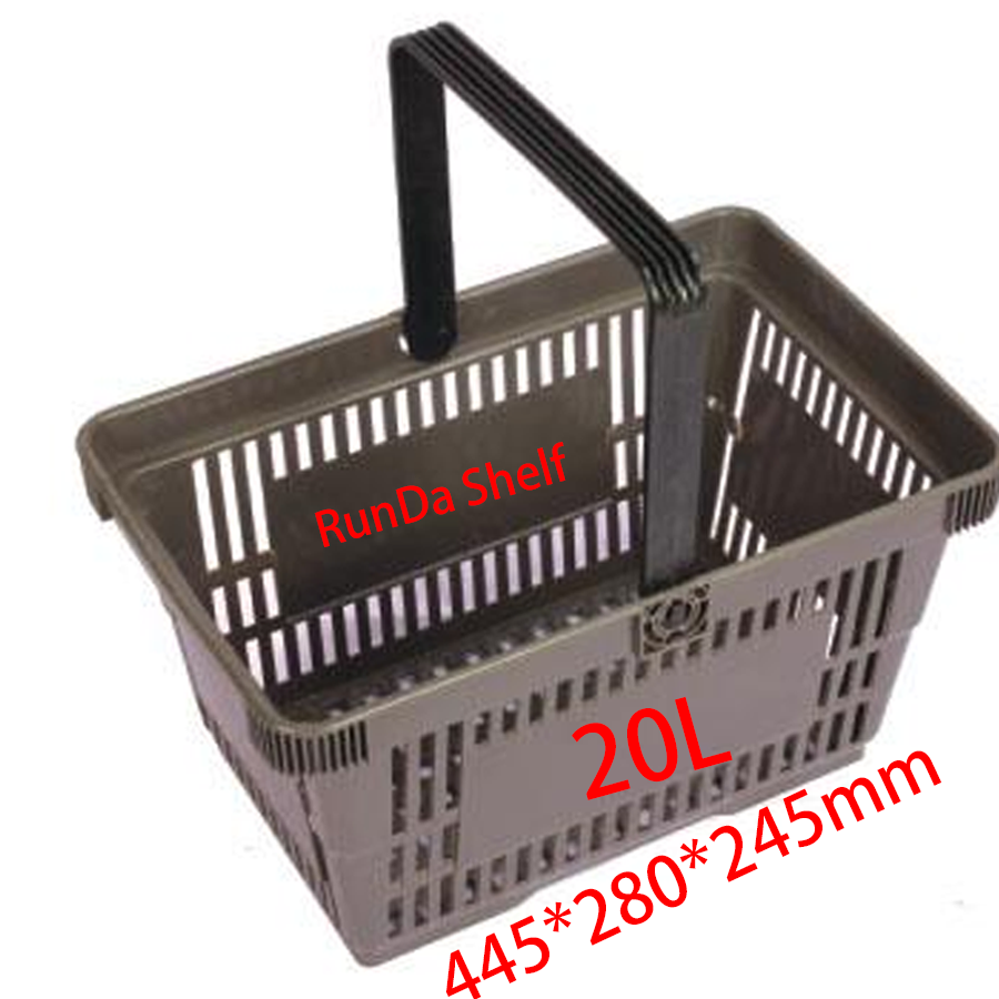 Manufacturer Direct Wholesale Rose Gold Cosmetics Store Shopping Basket Metal Wire Mesh Basket with Plastic Cloth Sleeve
