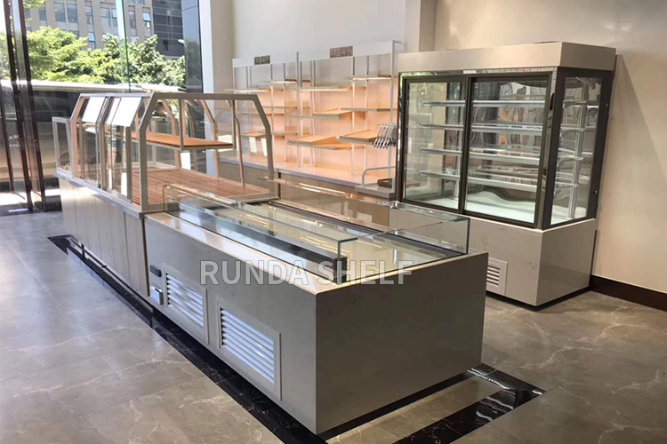 Supermarket Bakery Showcase Rack Grid 4