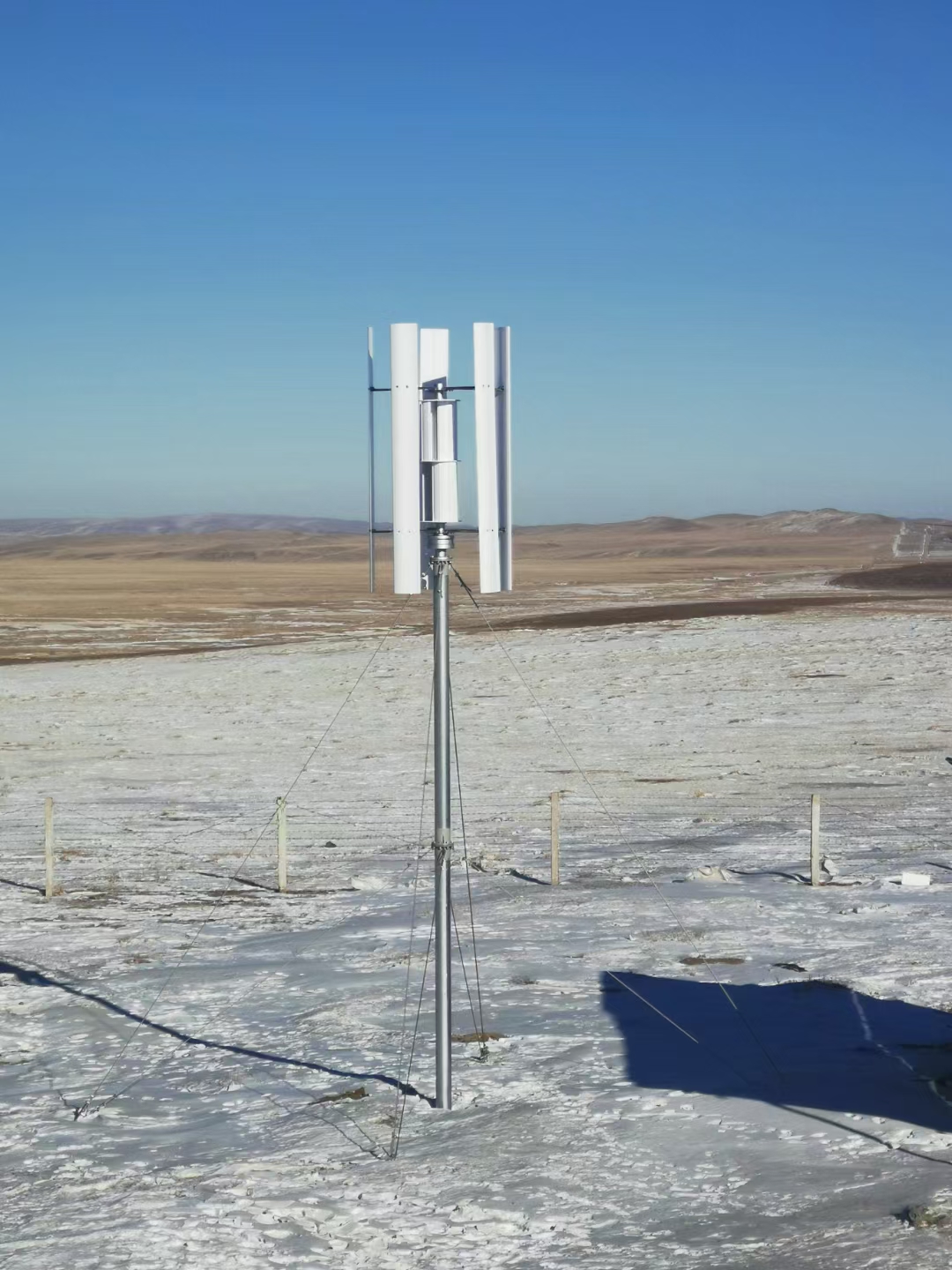 5KW Low Noise Vertical Axis Wind Turbine Generator With Wind Generator Controller and Inverter